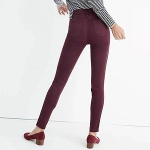 Madewell Skinny Skinny Burgundy Jeans Size 28 